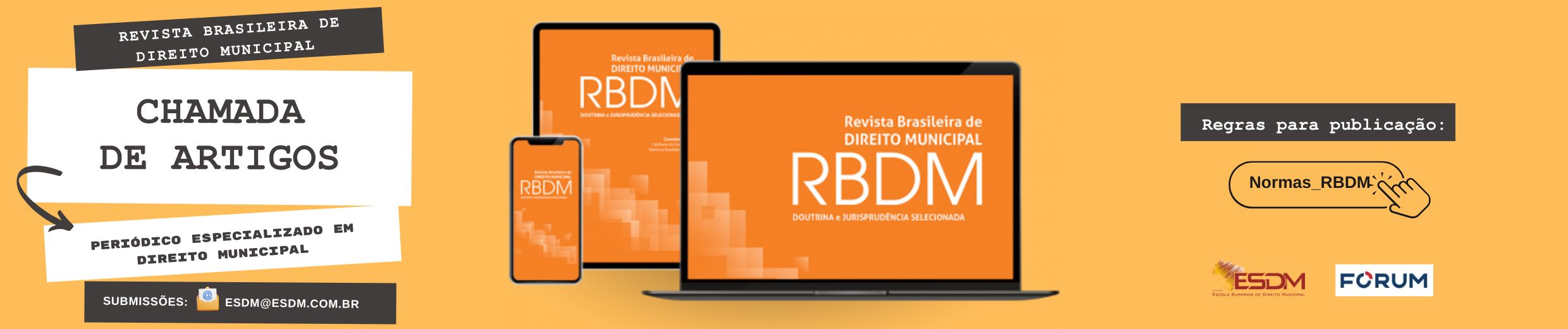 Chamada de artigos Revista RBDM