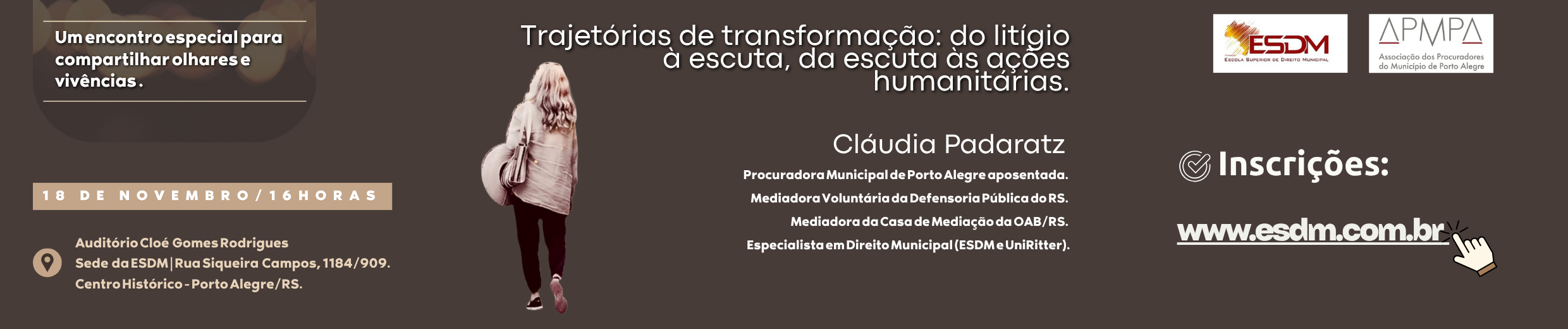 Palestra - Trajetórias de transformação: do litígio à escuta, da escuta às ações humanitárias